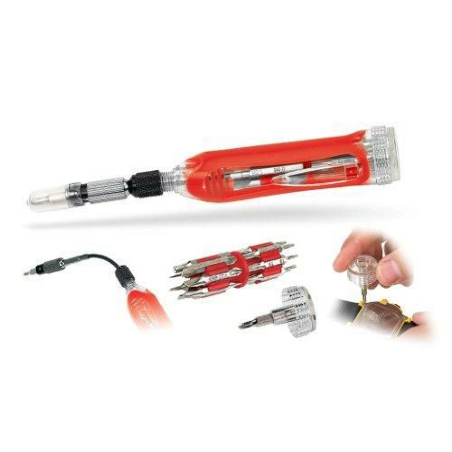 Tools Powerbuilt | Powerbuilt 940506 30-In-1 Flexible Extendable Precision Screwdriver