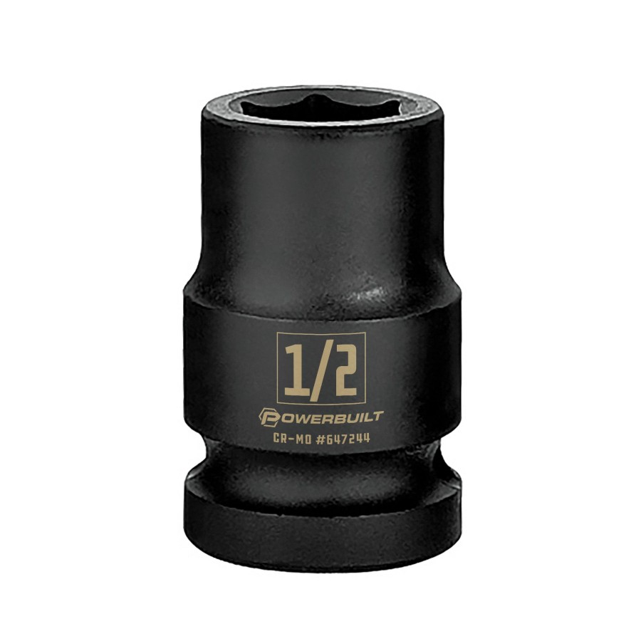 Tools Powerbuilt | Powerbuilt 3/8 In. Drive X 1/2 In. 6 Point Impact Socket 647244