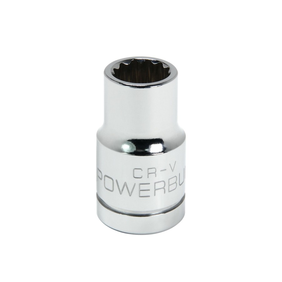 Tools Powerbuilt | Powerbuilt 1/2 Inch Drive X 12 Mm 12 Point Shallow Socket 642031