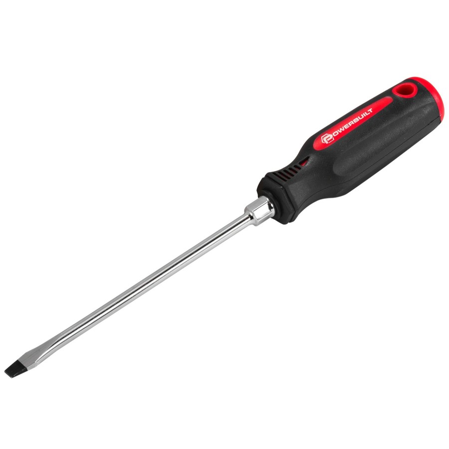 Tools Powerbuilt | Powerbuilt 1/4 Inch Slotted Screwdriver With Double Injection Handle 646172