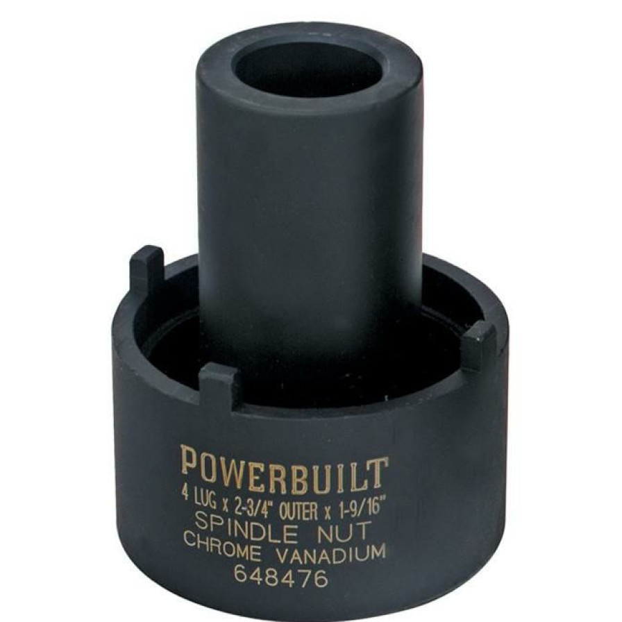 Tools Powerbuilt | Powerbuilt 648476 Four Lug Special Spindle Nut Socket