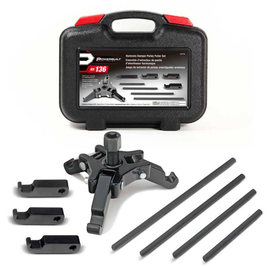 Tools Powerbuilt | Powerbuilt Harmonic Damper Pulley Puller Kit 647774