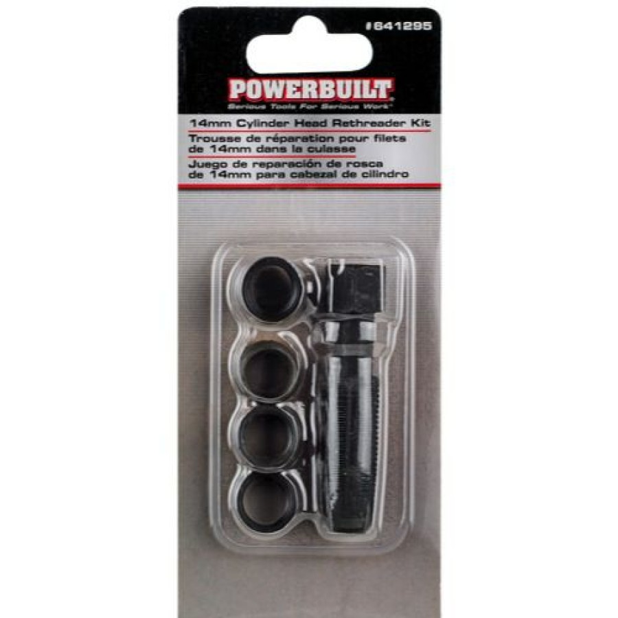 Tools Powerbuilt | Powerbuilt 14Mm Cylinder Head Rethreader Kit 641295