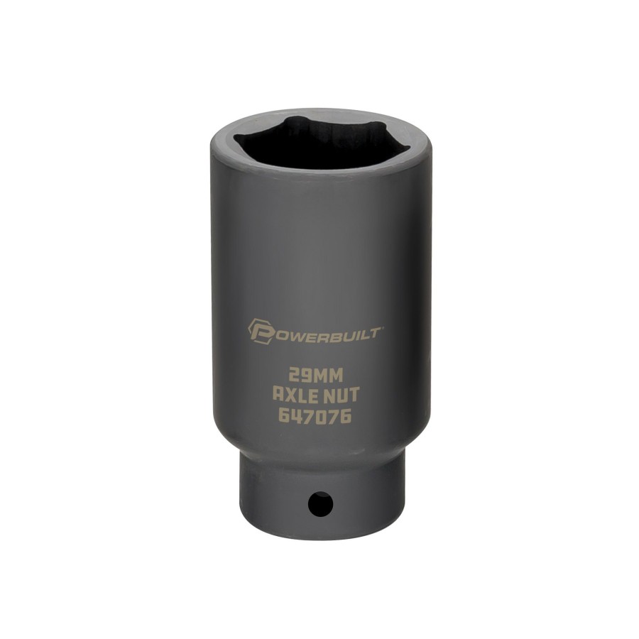 Tools Powerbuilt | Powerbuilt 1/2-Inch Drive 29Mm Axle Nut Socket 647076