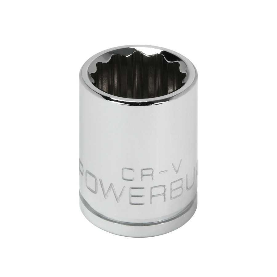 Tools Powerbuilt | Powerbuilt 3/8 Inch Drive X 15 Mm 12 Point Shallow Socket 641020