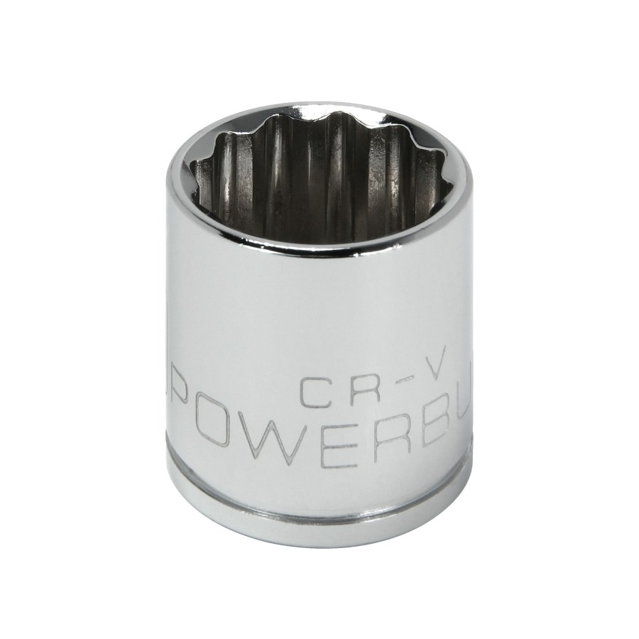 Tools Powerbuilt | Powerbuilt 3/8 Inch Drive X 3/4 Inch 12 Point Shallow Socket 641008