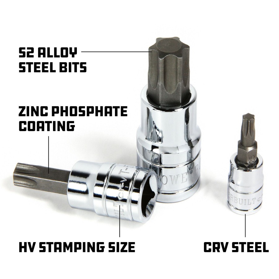 Tools Powerbuilt | Powerbuilt 1/2 Drive T-55 Torx Bit Socket, Star Bit 642400