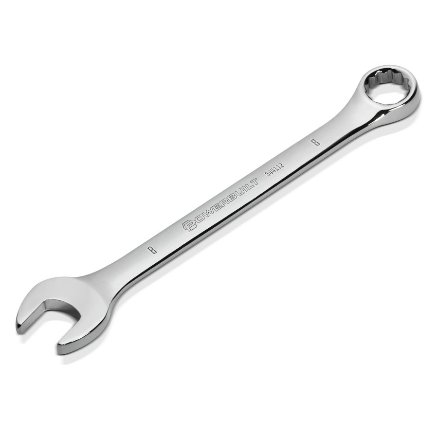 Tools Powerbuilt | Powerbuilt 8 Mm Fully Polished Metric Combination Wrench 644112