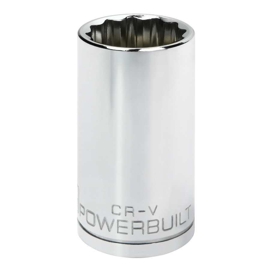 Tools Powerbuilt | Powerbuilt 1/2 In. Drive X 32Mm 12 Point Deep Socket 940175