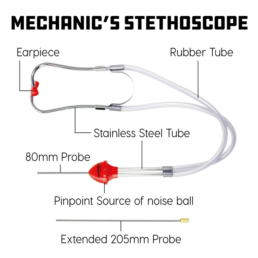 Tools Powerbuilt | Powerbuilt Mechanic'S Stethoscope 640582