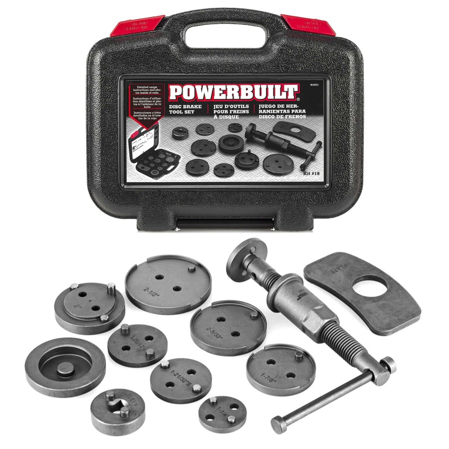 Tools Powerbuilt | Powerbuilt Rear Disc Brake Adjust Tools Kit 648601