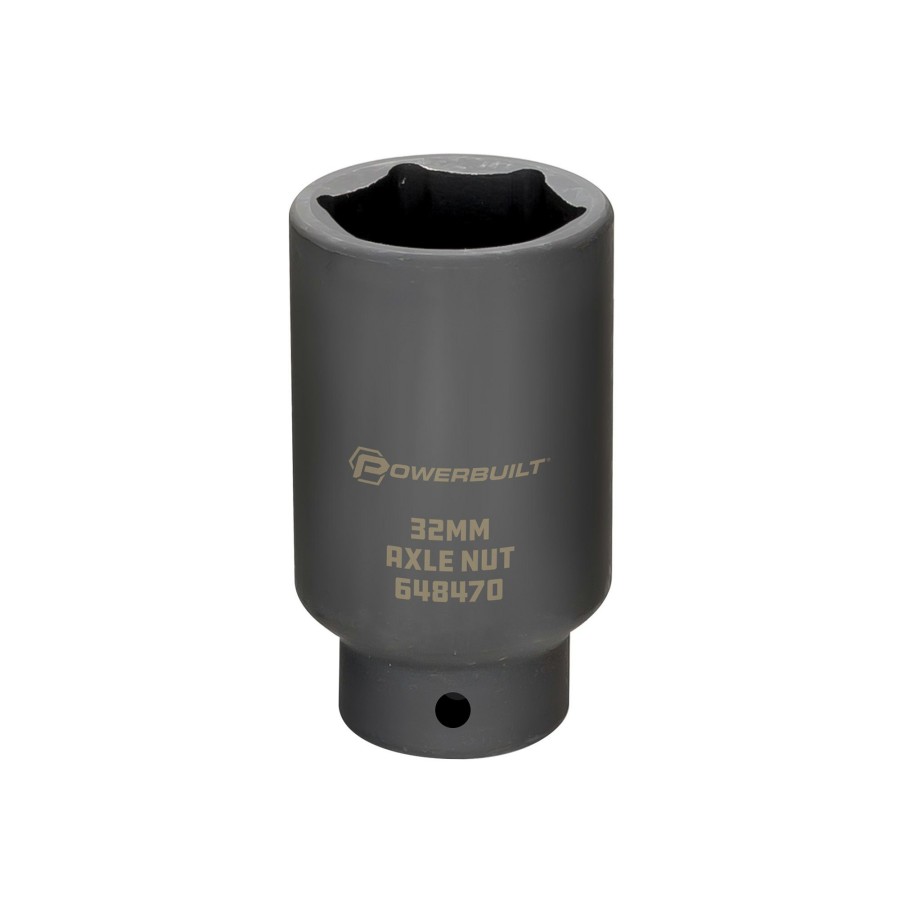 Tools Powerbuilt | Powerbuilt 1/2 Drive X 32Mm Axle Nut Socket 648470