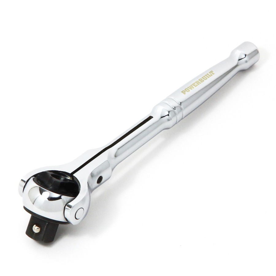 Tools Powerbuilt | Powerbuilt 3/8 Inch Drive Compact Swivel Head Ratchet 649941