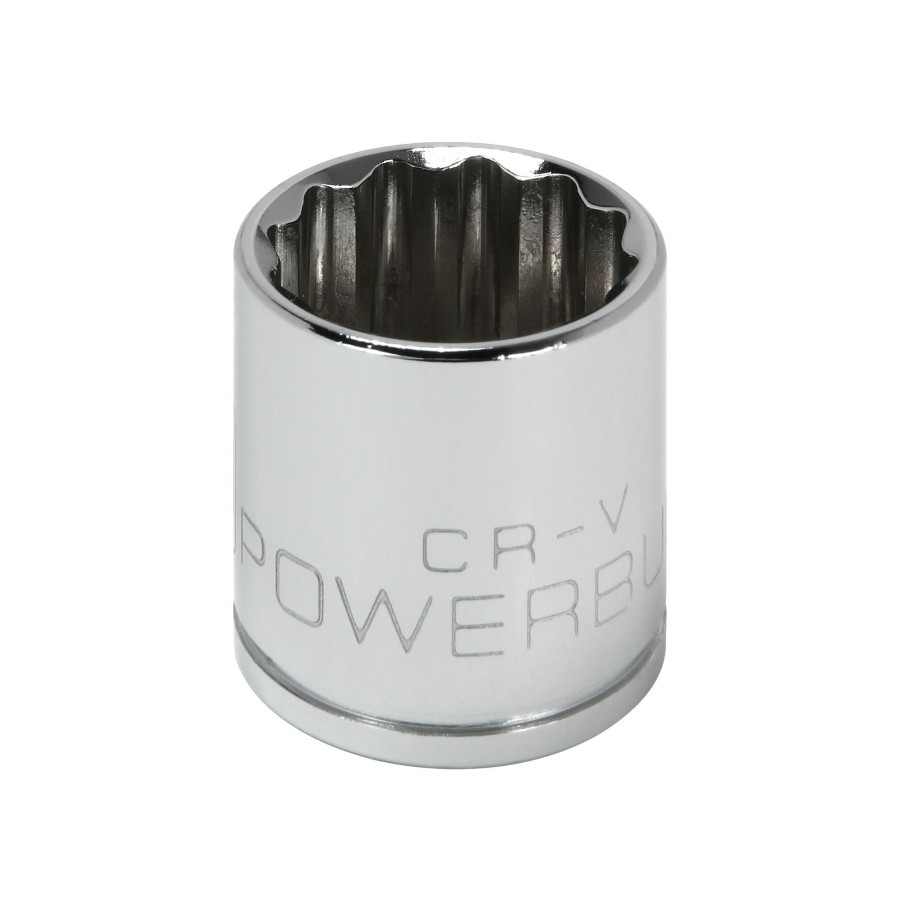 Tools Powerbuilt | Powerbuilt 3/8 Inch Drive X 19 Mm 12 Point Shallow Socket 641024