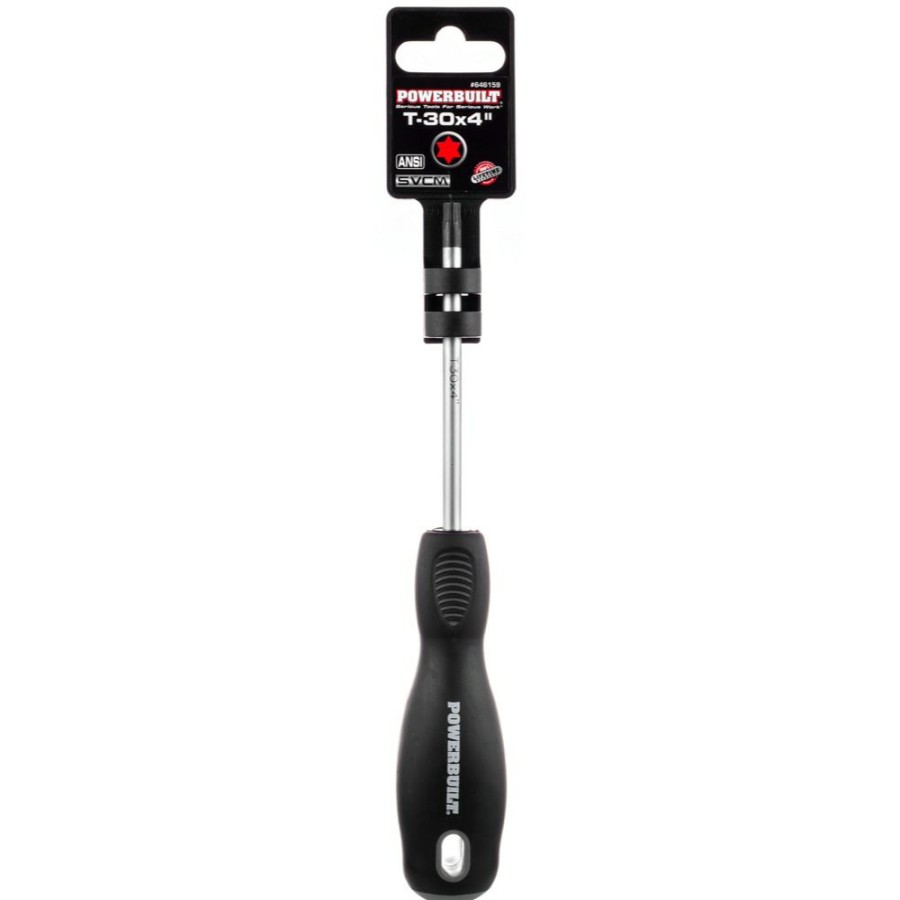 Tools Powerbuilt | Powerbuilt T-30 X 4 Inch Star Driver With Double Injection Handle 646159