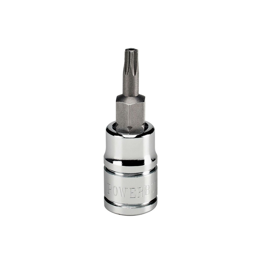 Tools Powerbuilt | Powerbuilt 1/4 Inch Drive T-15 Tamper Proof Star Bit Socket 648497