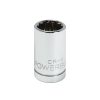 Tools Powerbuilt | Powerbuilt 1/2 Inch Drive X 15 Mm 12 Point Shallow Socket 642013