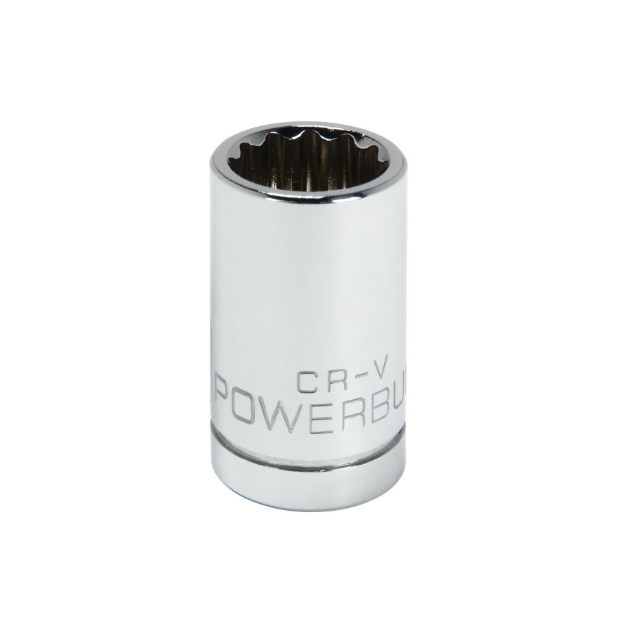 Tools Powerbuilt | Powerbuilt 1/2 Inch Drive X 15 Mm 12 Point Shallow Socket 642013