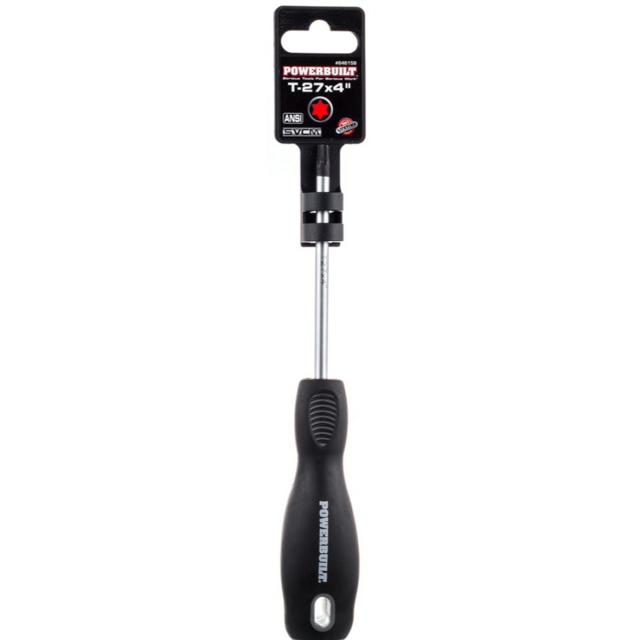 Tools Powerbuilt | Powerbuilt T-27 X 4 Inch Star Driver With Double Injection Handle 646158