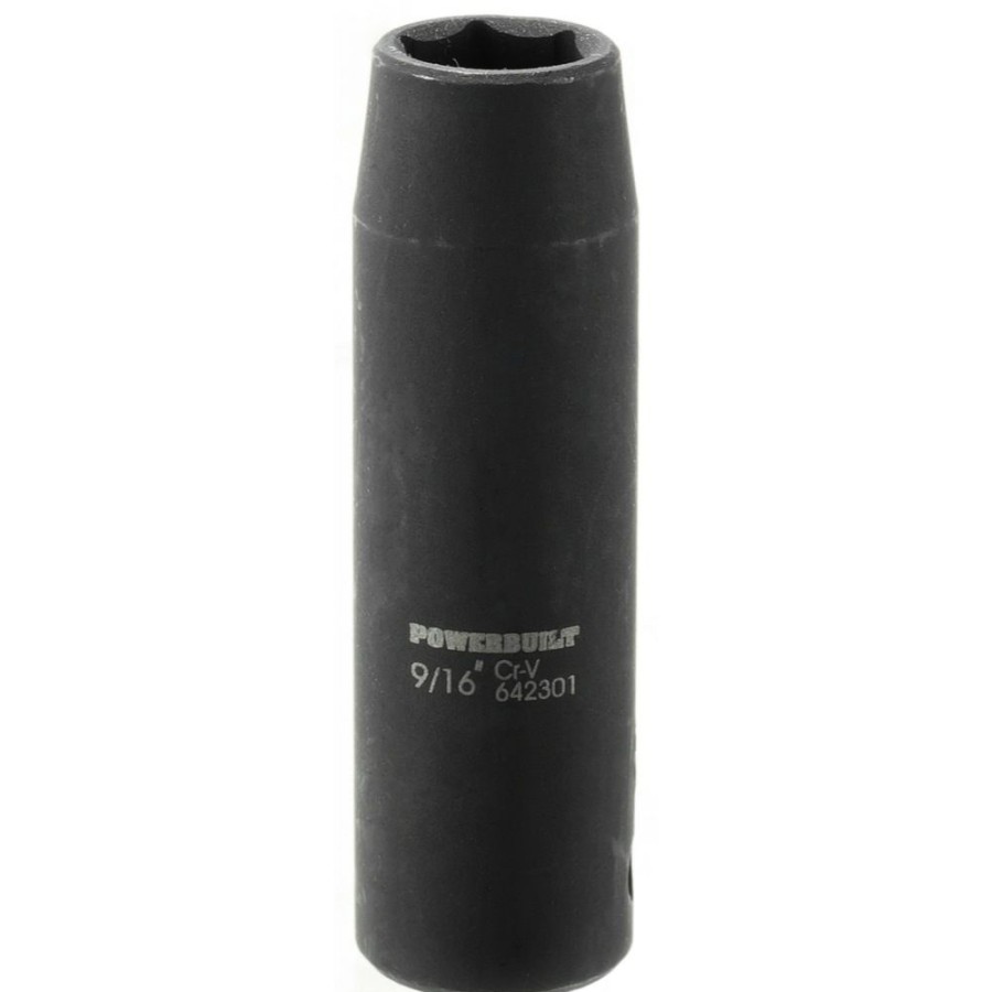 Tools Powerbuilt | Powerbuilt 1/2-Inch Drive 9/16-Inch Deep Impact Socket 642301M