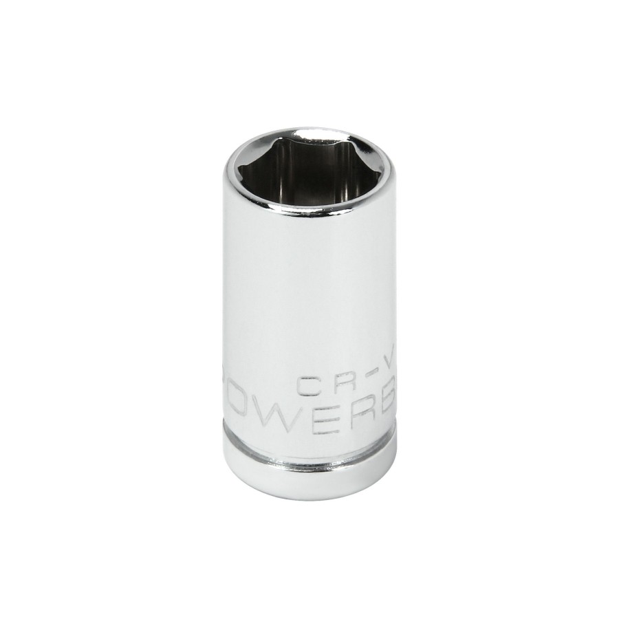 Tools Powerbuilt | Powerbuilt 1/4 Inch Drive X 9 Mm 6 Point Shallow Socket 648286